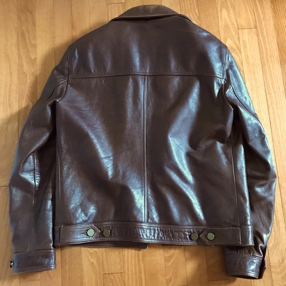 Satchel & Page Montgomery leather trucker jacket - Picture 3 of 10